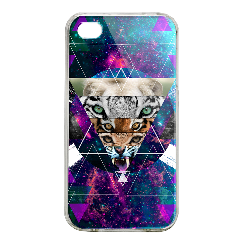 Tiger Swag - iPhone 4/4S Carcasa Alba/Transparenta Plastic