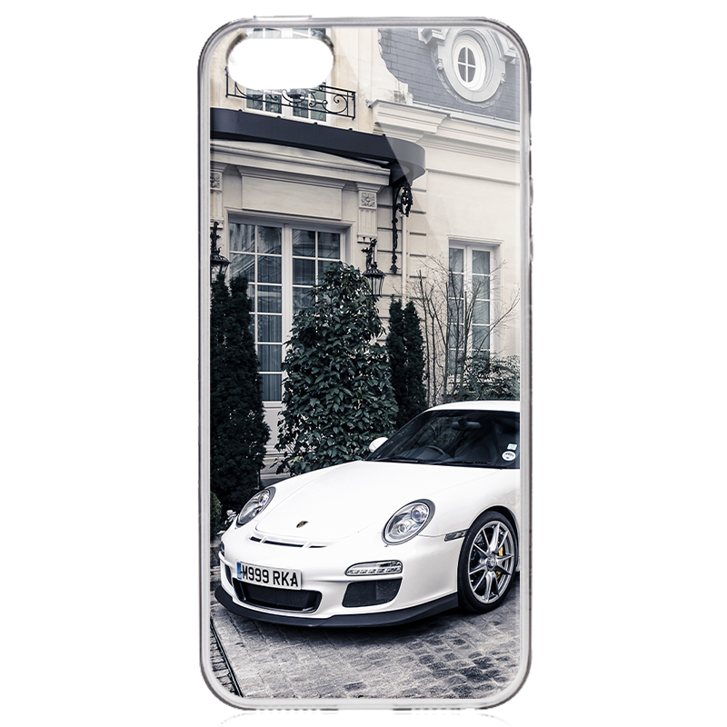 Porsche - iPhone 5/5S/SE Carcasa Transparenta Silicon