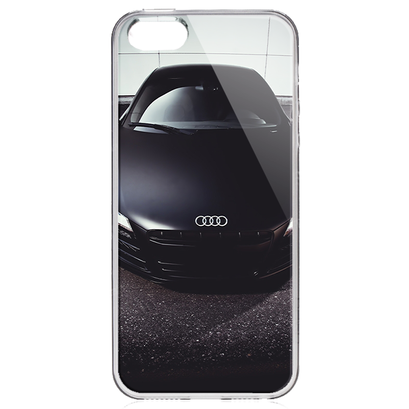 Audi R8 - iPhone 5/5S/SE Carcasa Transparenta Silicon