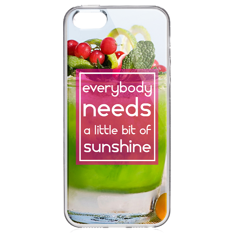 Sunshine - iPhone 5/5S Carcasa Transparenta Silicon