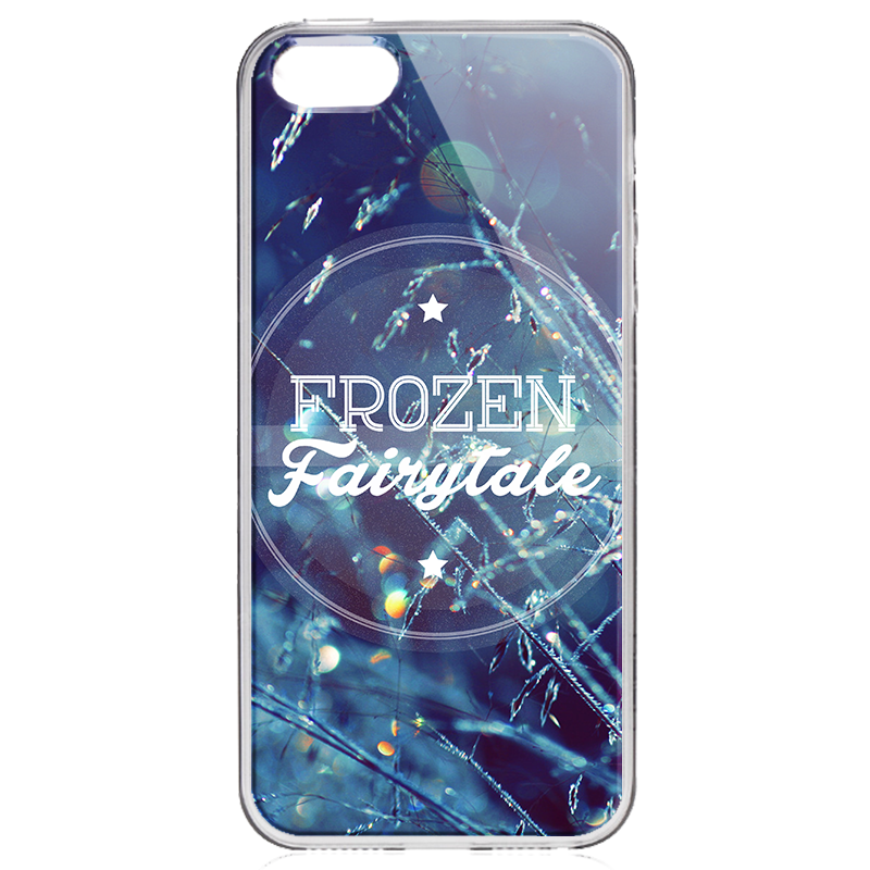Frozen Fairytale - iPhone 5/5S Carcasa Transparenta Silicon