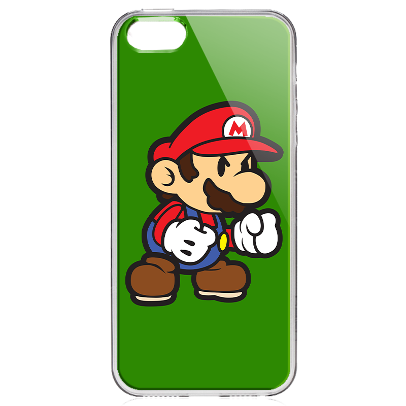 Mario One - iPhone 5/5S/SE Carcasa Transparenta Silicon