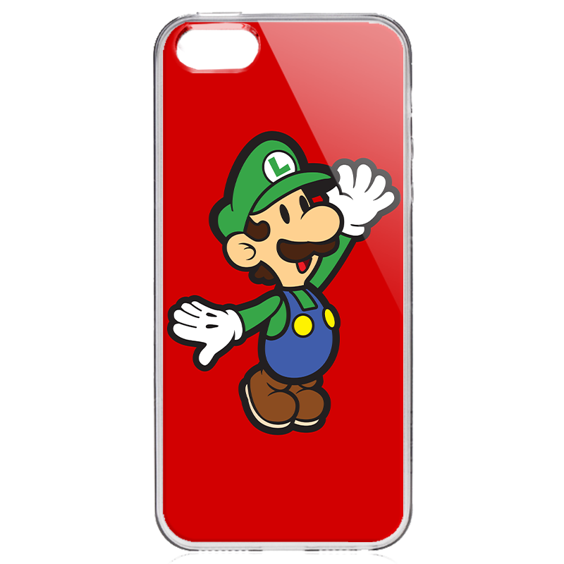 Luigi Two - iPhone 5/5S/SE Carcasa Transparenta Silicon