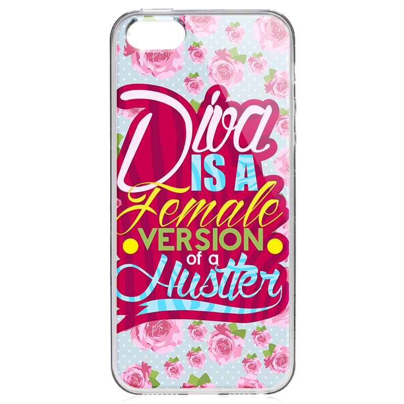 Diva - iPhone 5/5S Carcasa Transparenta Plastic