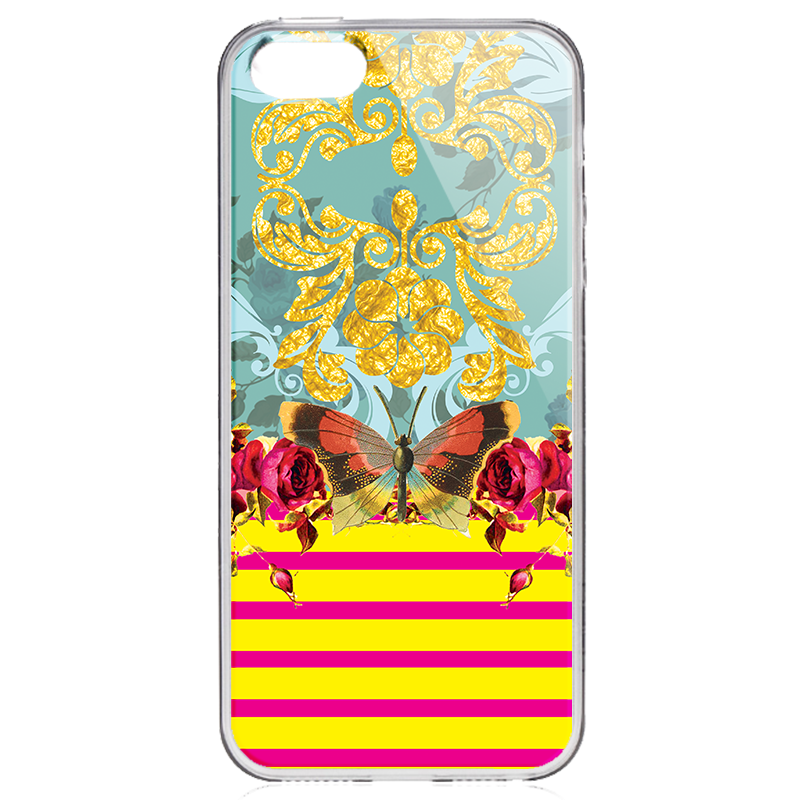Butterfly Effect - iPhone 5/5S Carcasa Transparenta Plastic