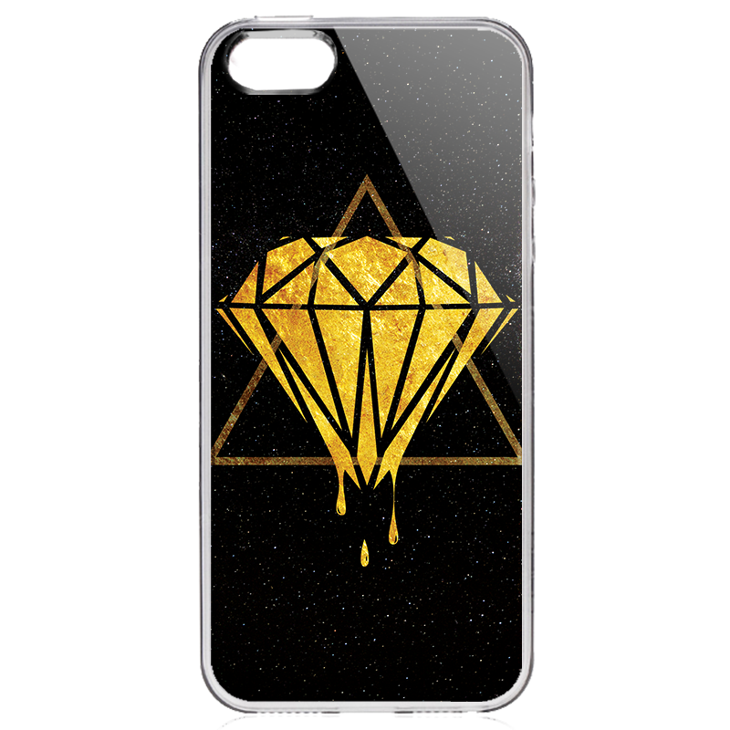 Diamond - iPhone 5/5S/SE Carcasa Transparenta Silicon