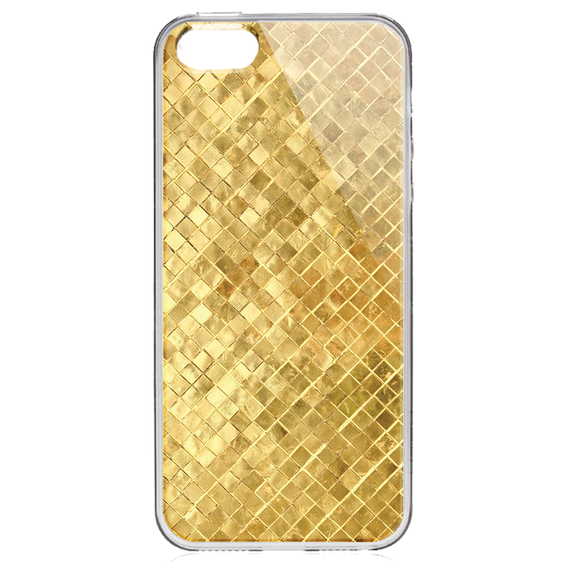Squares - iPhone 5/5S Carcasa Transparenta Plastic