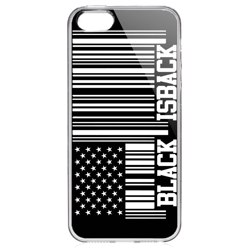 Black is Back - iPhone 5/5S Carcasa Transparenta Plastic