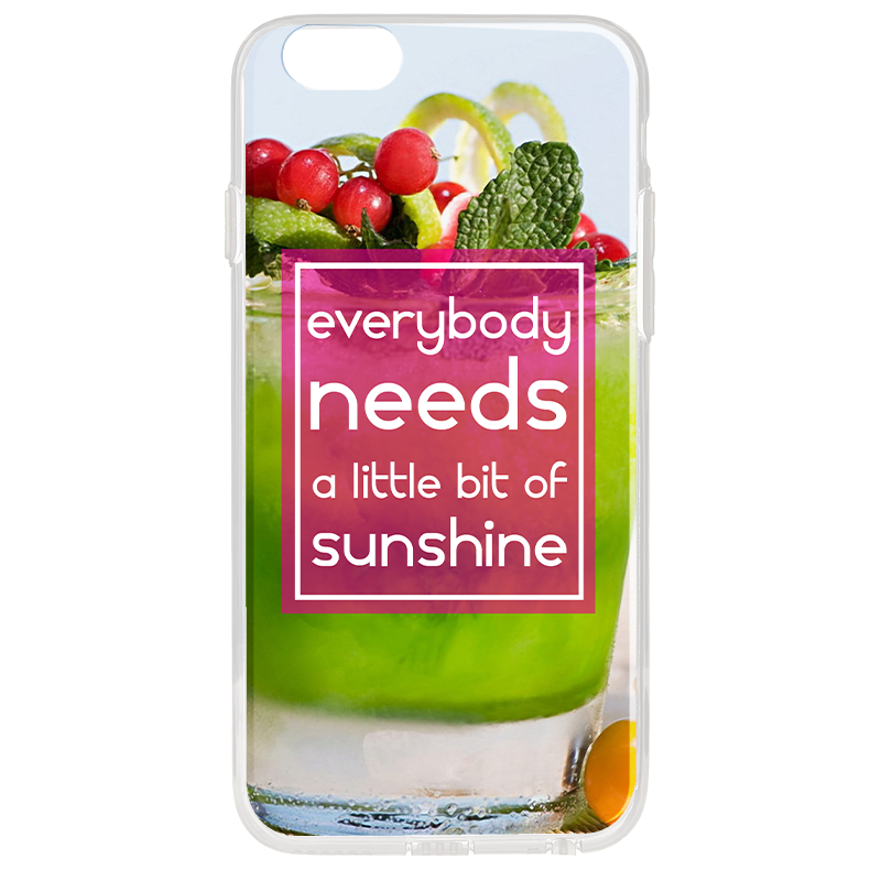 Sunshine - iPhone 6 Carcasa Transparenta Silicon