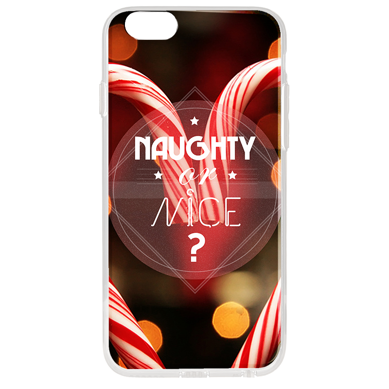 Naughty or Nice - iPhone 6 Carcasa Transparenta Silicon
