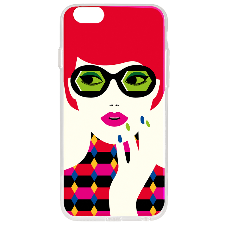 Redheaded Lady - iPhone 6 Carcasa Transparenta Silicon