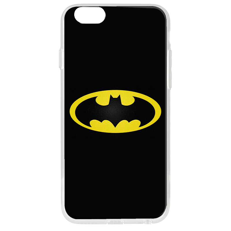 Batman Logo - iPhone 6 Plus Carcasa Transparenta Silicon