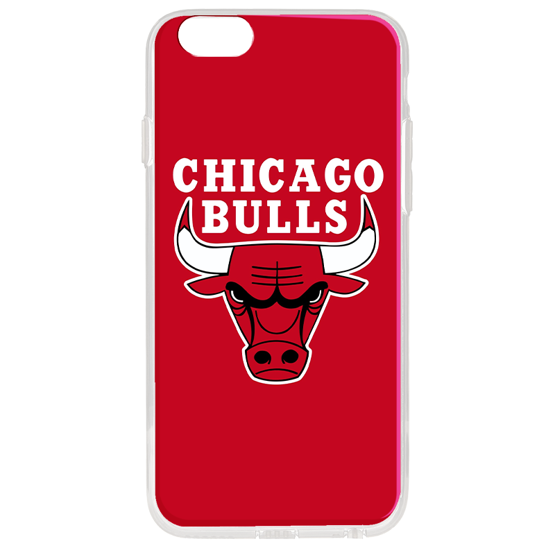 Chicago Bulls - iPhone 6 Plus Carcasa Transparenta Silicon