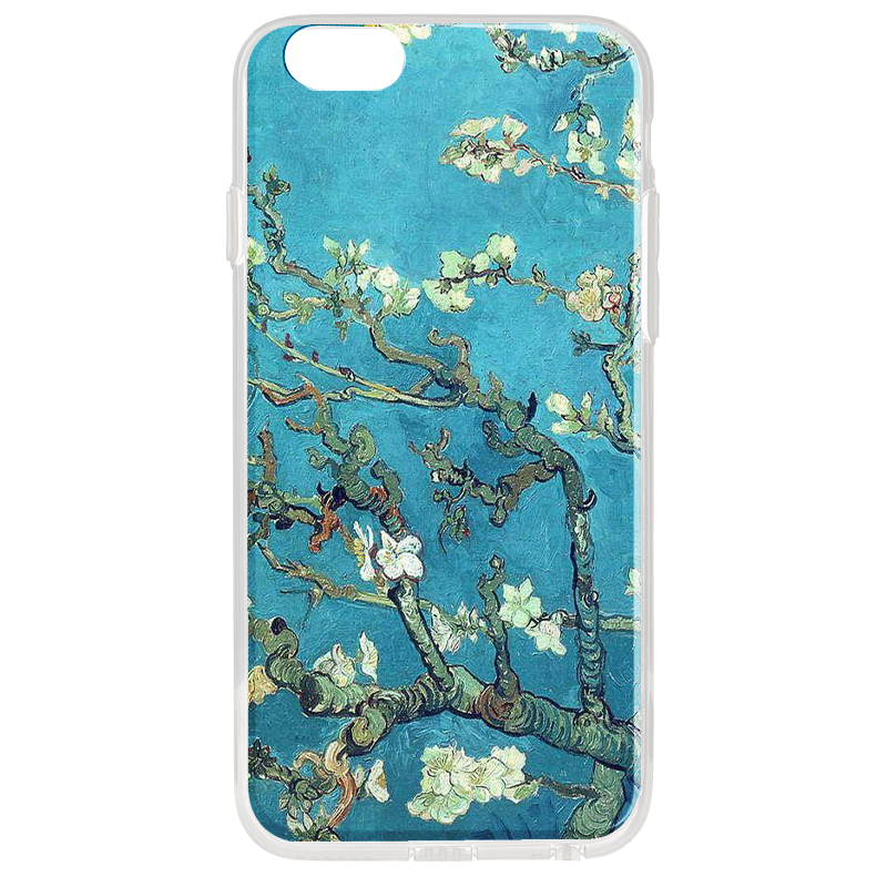 Van Gogh - Branches with Almond Blossom - iPhone 6 Plus Carcasa Transparenta Silicon