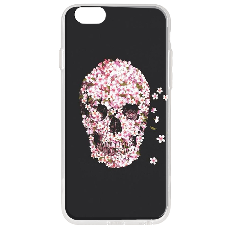 Cherry Blossom Skull - iPhone 6 Plus Carcasa Plastic Premium