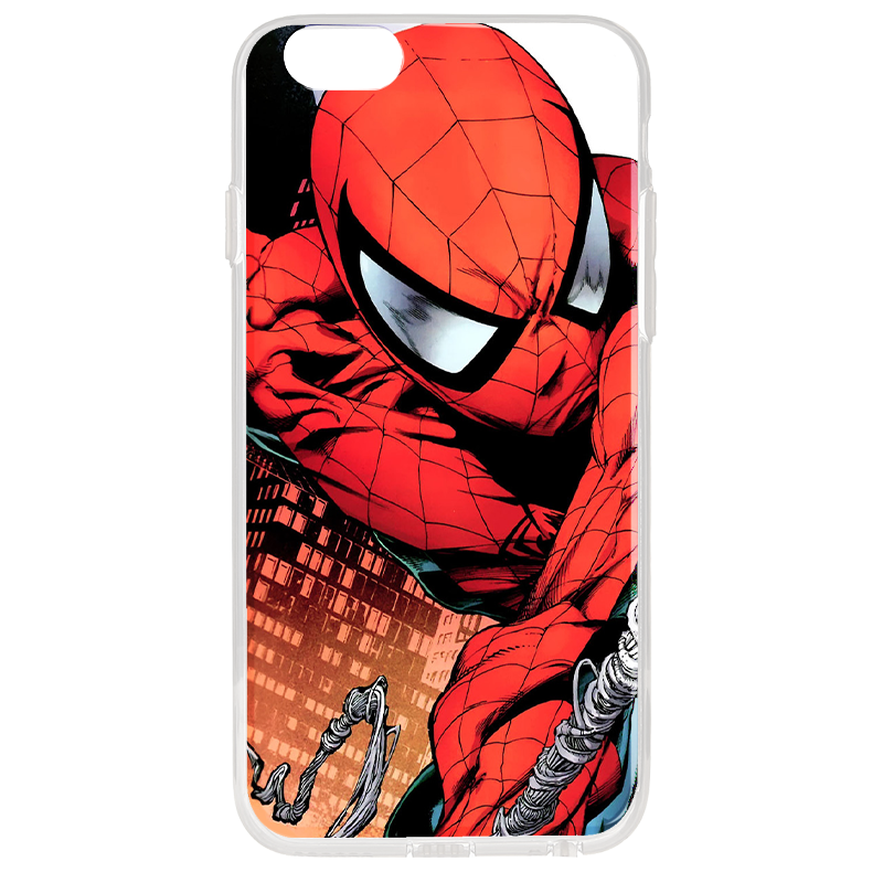 Spiderman - iPhone 6 Plus Carcasa Transparenta Silicon