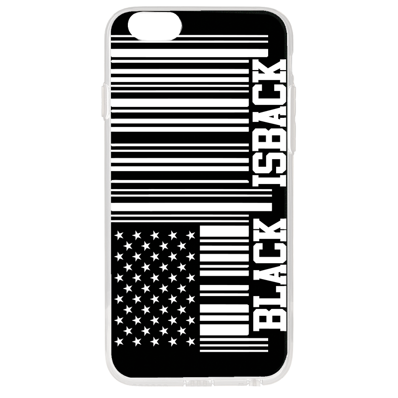 Black is Back - iPhone 6 Plus Carcasa Transparenta Silicon