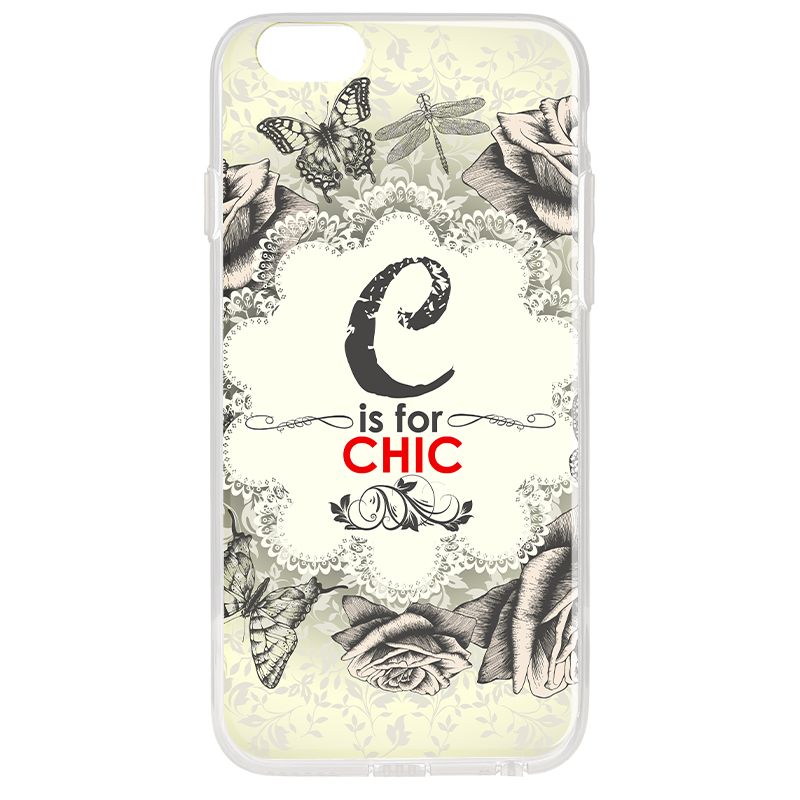 C is for Chic 2 - iPhone 6 Carcasa Transparenta Silicon