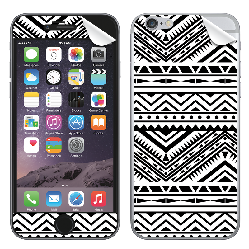Tribal Black & White - iPhone 6 Skin