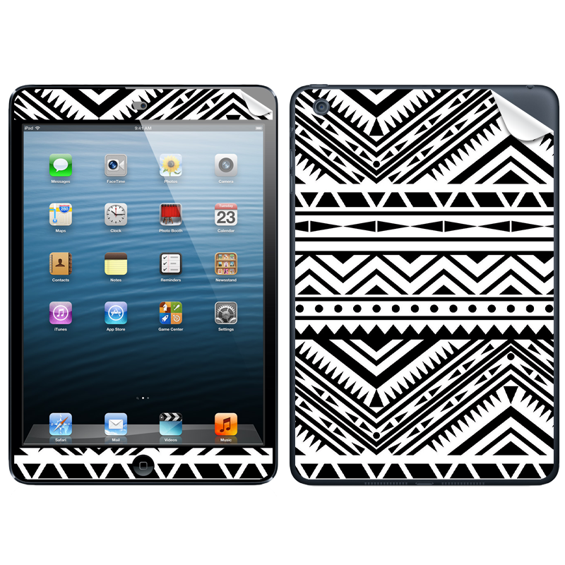 Tribal Black & White - Apple iPad Mini Skin