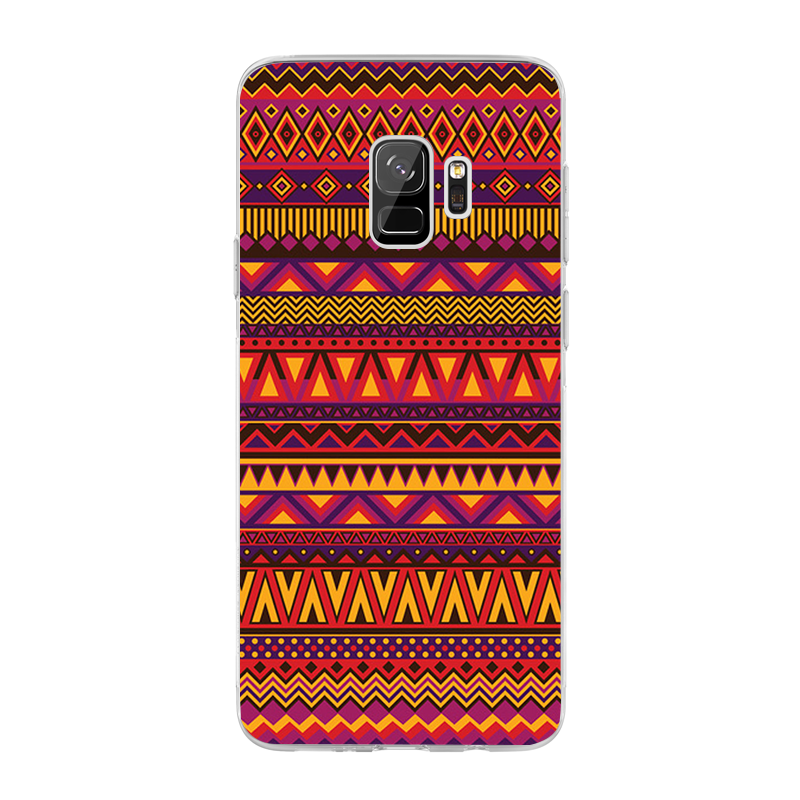 Aztec Summer - Samsung Galaxy S9 Carcasa Transparenta Silicon