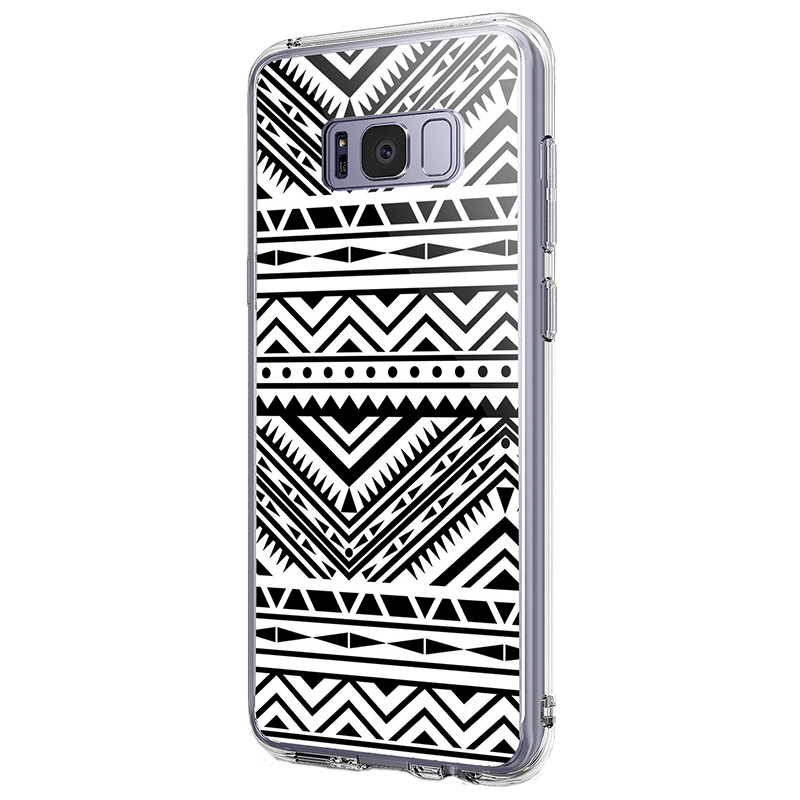 Tribal Black & White - Samsung Galaxy S8 Carcasa Premium Silicon