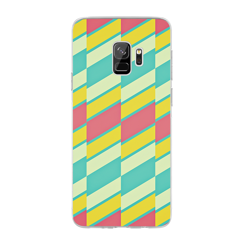 Candy Stripes - Samsung Galaxy S9 Carcasa Transparenta Silicon