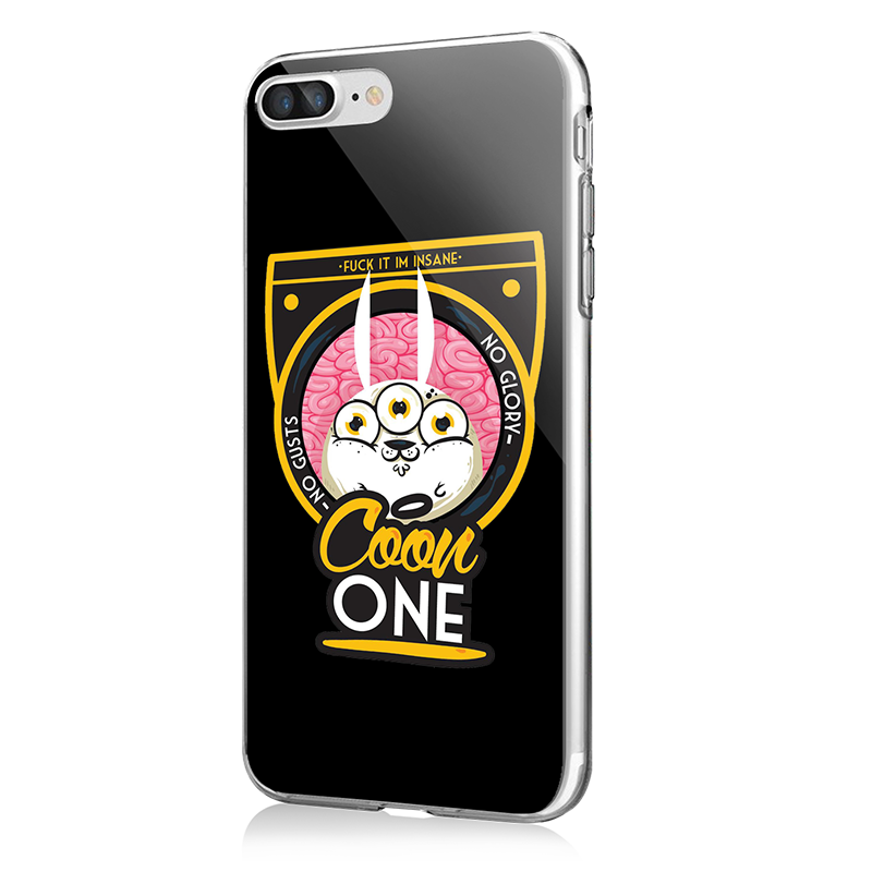 Icon Pink - Phone 7 Plus / iPhone 8 Plus Carcasa Transparenta Silicon