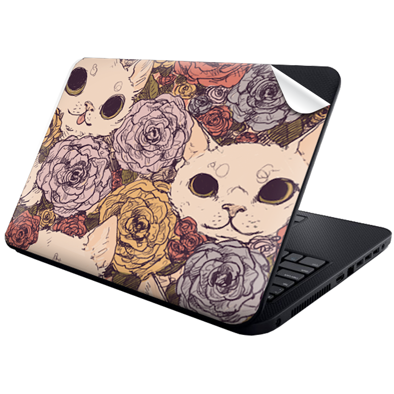 Flower Cats - Laptop Generic Skin