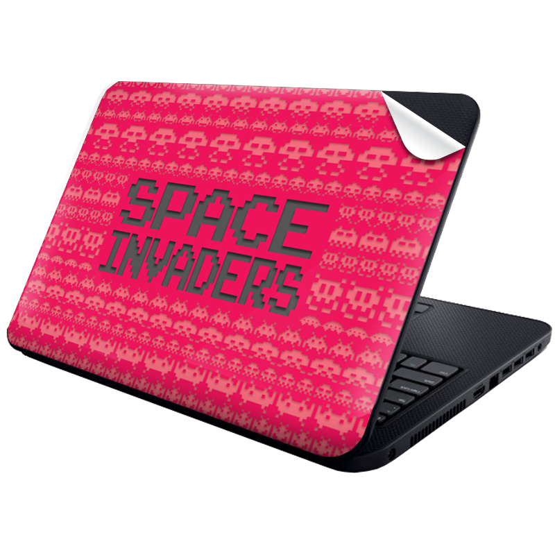 Space Invaders Red - Laptop Generic Skin