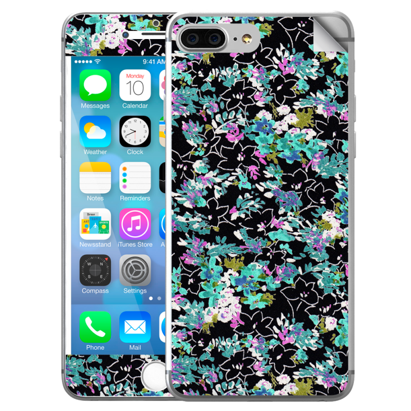 Floral Black - iPhone 7 Plus Skin