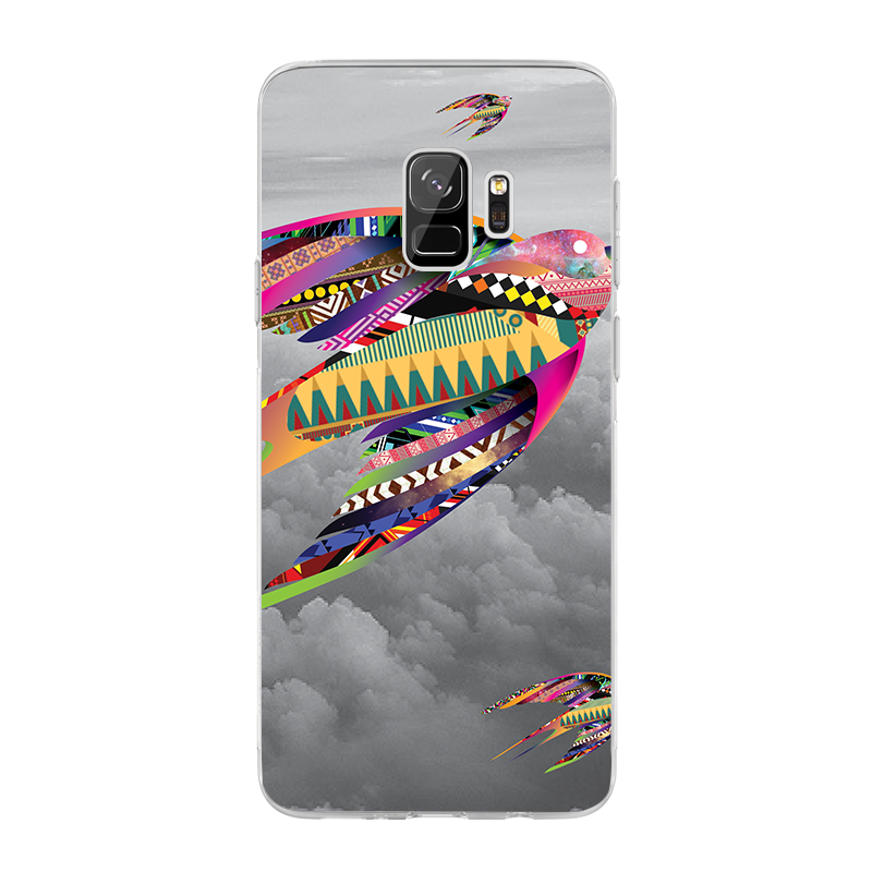Flying Colors - Samsung Galaxy S9 Carcasa Transparenta Silicon