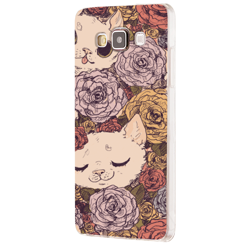 Flower Cats - Samsung Galaxy J5 Carcasa Silicon 