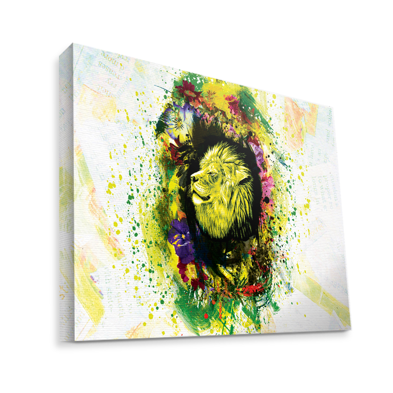 Gold Lion - Canvas Art 75x60