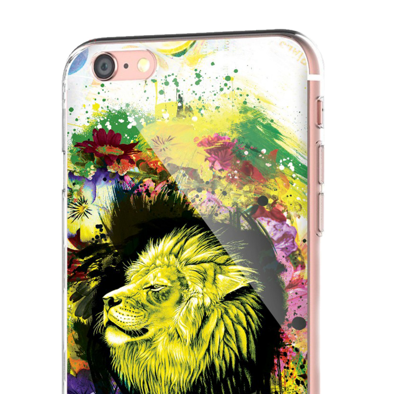 Gold Lion - iPhone 6 Carcasa Transparenta Silicon
