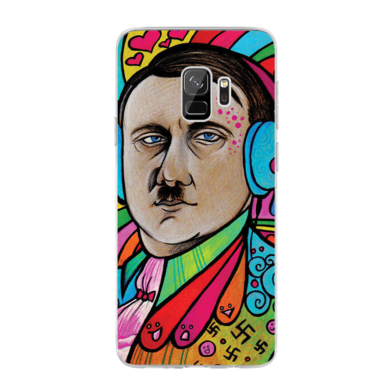 Hitler Meets Colors - Samsung Galaxy S9 Plus Carcasa Transparenta silicon