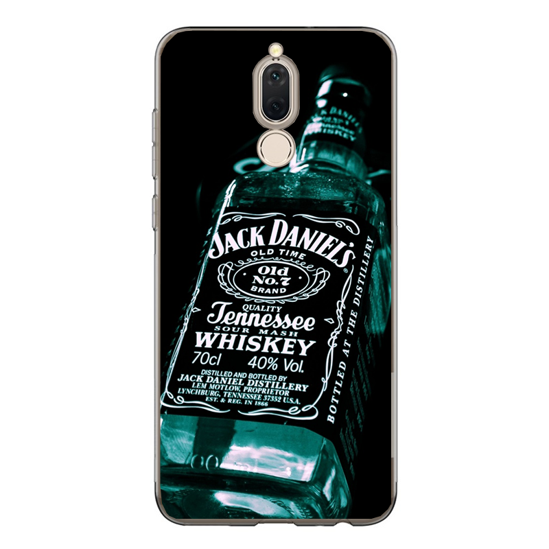 Jack Daniels Blue Bottle - Huawei Mate 10 Lite Carcasa Transparenta Silicon