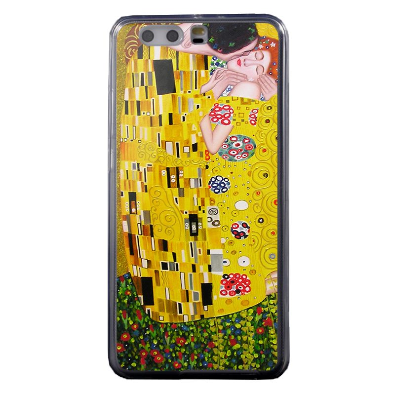 Gustav Klimt - The Kiss - Huawei P8 Lite Carcasa Transparenta Silicon