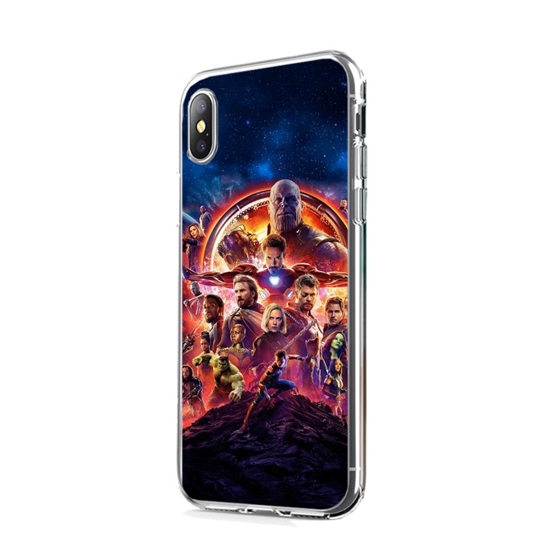 Infinity War Avengers - iPhone X Carcasa Transparenta Silicon