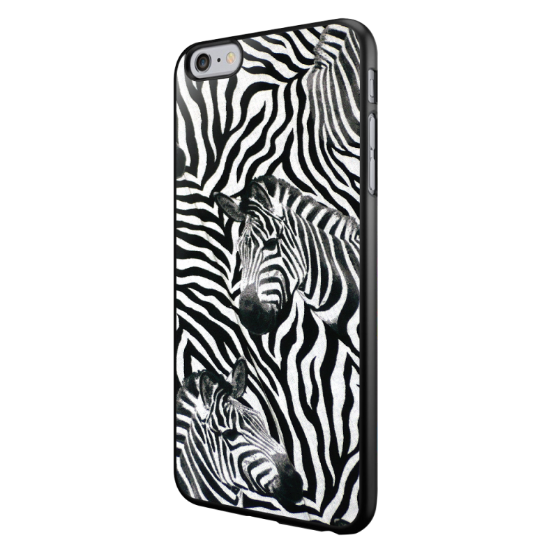 Zebra Pattern - iPhone 6/6S Carcasa Neagra TPU