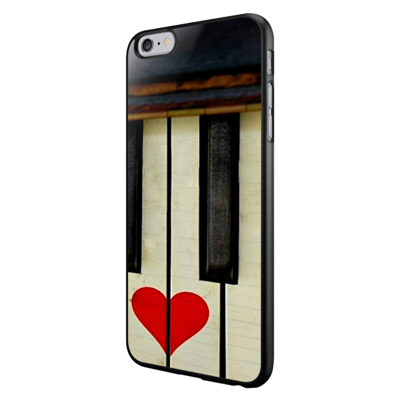 Piano Love - iPhone 6/6S Carcasa Neagra TPU