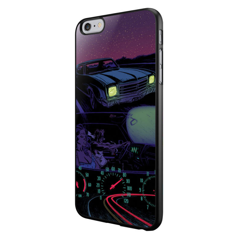 Night Ride - iPhone 6/6S Carcasa Neagra TPU
