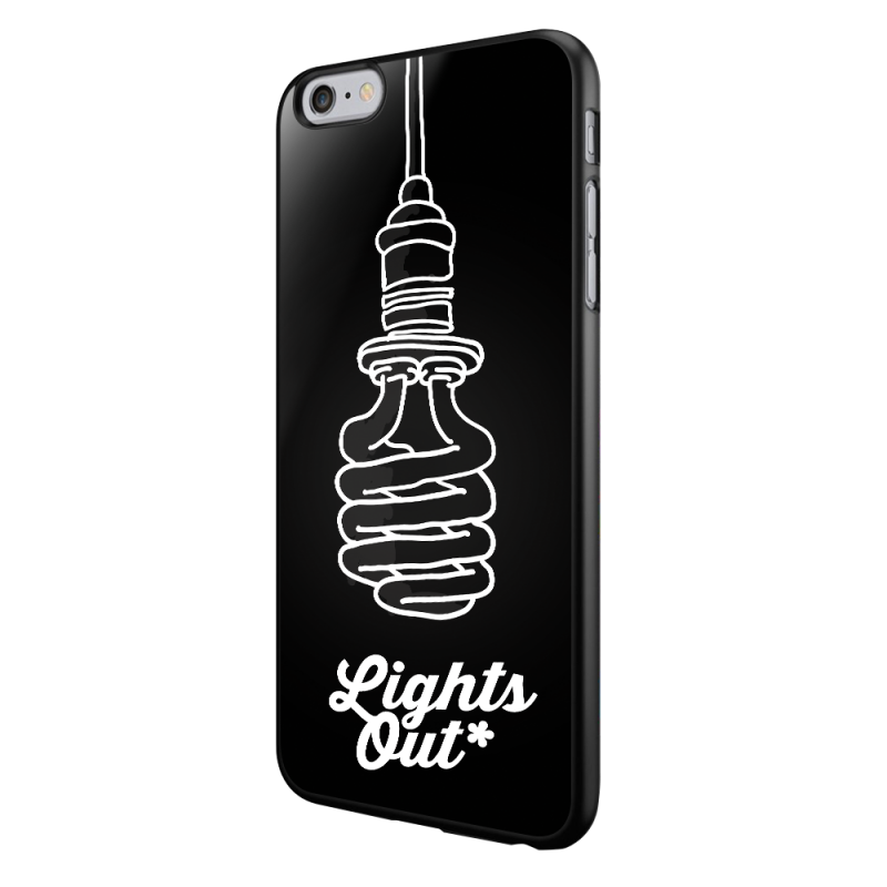 Lights Out - iPhone 6/6S Carcasa Neagra TPU