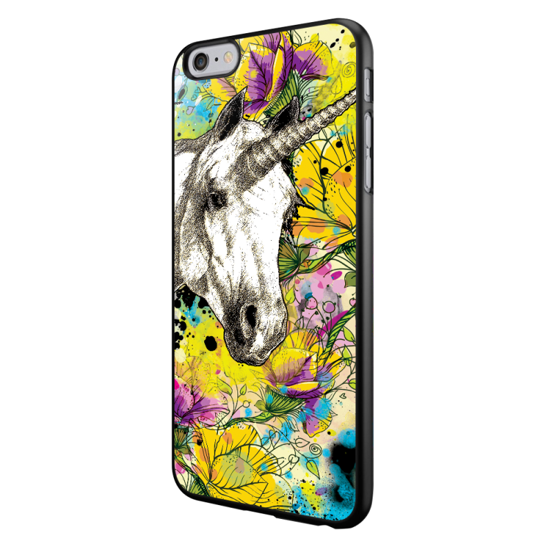 Unicorns and Fantasies - iPhone 6/6S Carcasa Neagra TPU