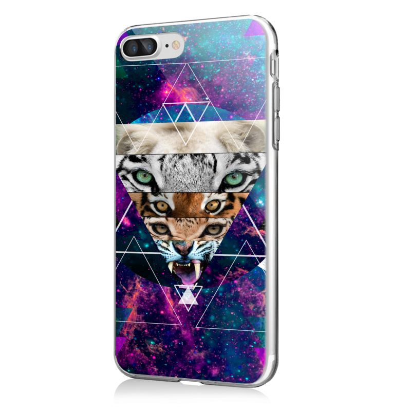 Tiger Swag - iPhone 7 Plus / iPhone 8 Plus Carcasa Transparenta Silicon