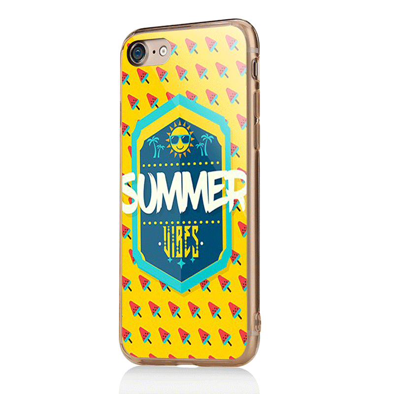 Summer Vibes - iPhone 7 / iPhone 8 Carcasa Transparenta Silicon