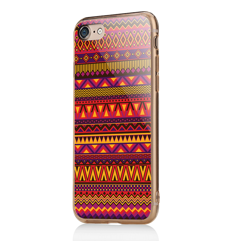 Aztec Summer - iPhone 7 / iPhone 8 Carcasa Transparenta Silicon