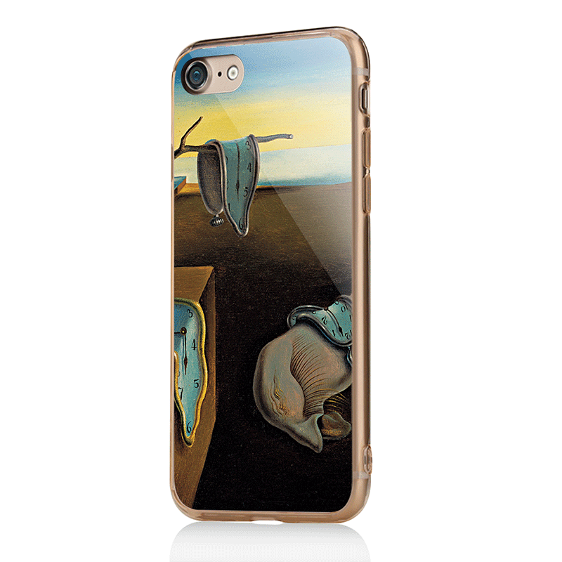 Salvador Dali - The Persistence of Memory - iPhone 7 / iPhone 8 Carcasa Transparenta Silicon