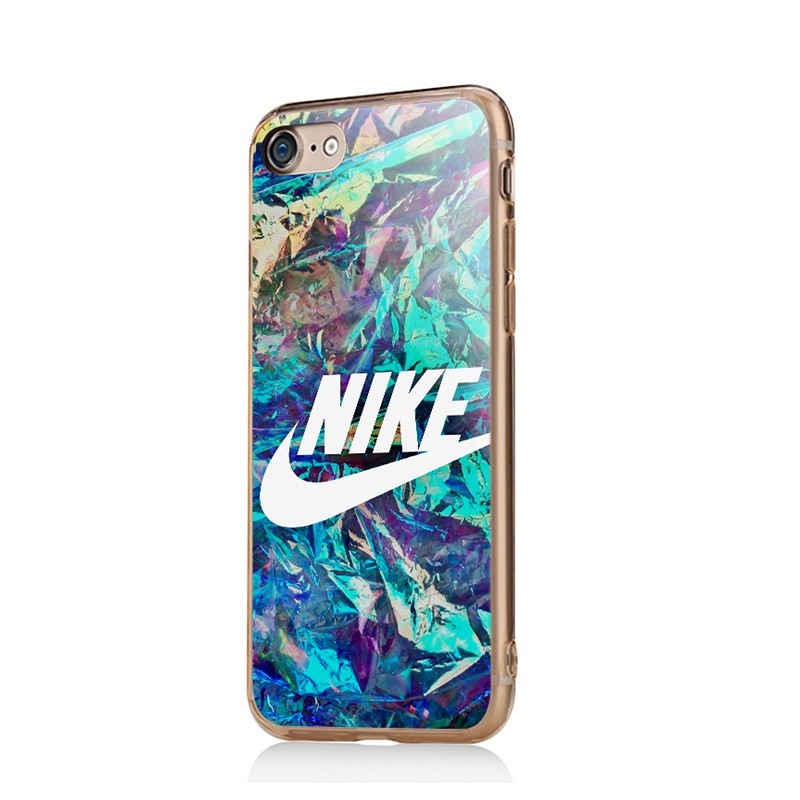 Glitchy Nike - iPhone 6/6S Carcasa Transparenta Silicon