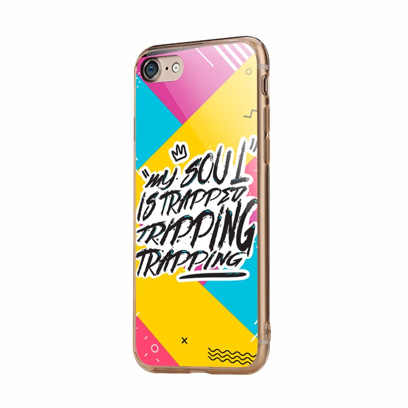 Trap Trip - iPhone 6/6S Carcasa Transparenta Silicon